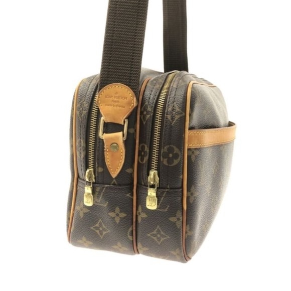 100% Authentic LOUIS VUITTON Reporter PM Brown Monogram Shoulder Bag - Picture 3 of 14